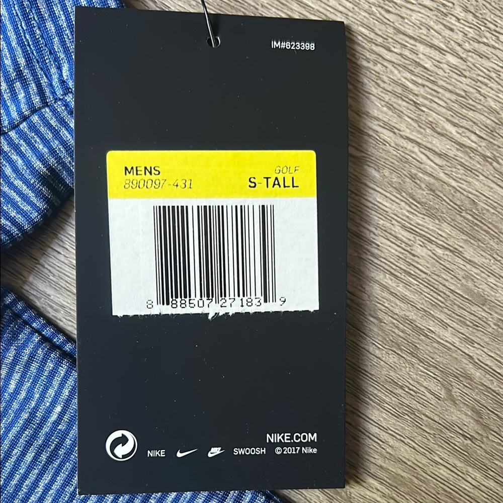 Nike DriFit Blue Polo Shirt, Small/TALL - Picture 5 of 7